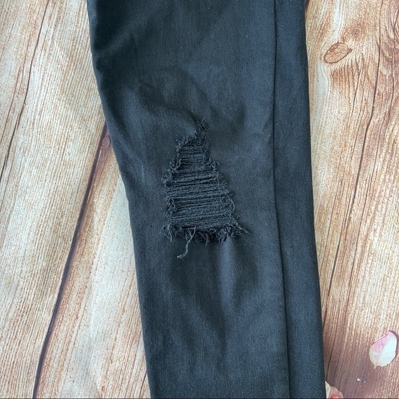 American Eagle Super Stretch X Black Distressed Jeggings size 2 regular - Picture 5 of 14
